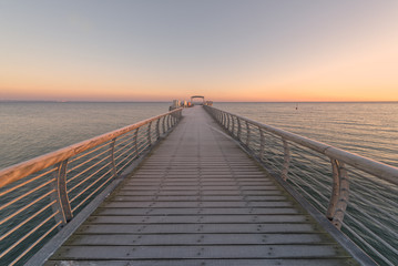 Obraz premium Seebrücke Niendorf - Lübecker Bucht | Ostsee - Banner 
