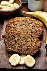 Slices of banana bread