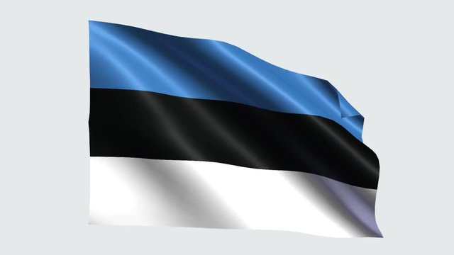 Estonia flag with transparent background