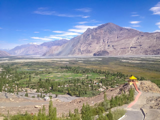 Nubra Valley from Diskit Gompa, Leh, Ladakh, India