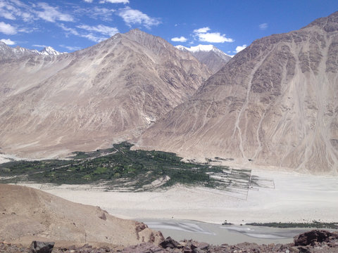 Nubra Valley is one of the Greenest valleys in Leh, Ladakh, India