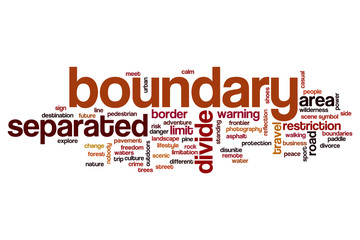 Boundary word cloud