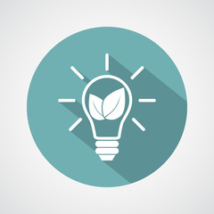 green eco energy concept   icon