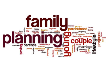 Family planning word cloud