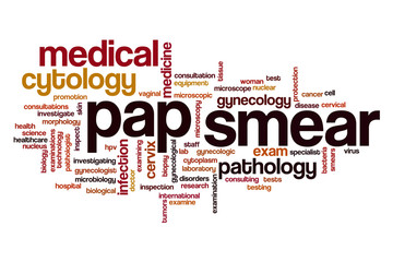 Pap smear word cloud