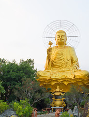 Buddha statue from Linh Phuoc pagoda at Da Lat City, Lam Dong province, Vietnam