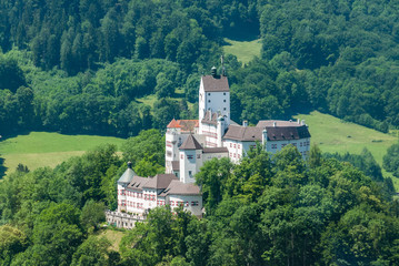 Fototapeta na wymiar Castle Hohenaschau, Aschau, Bavaria