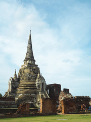 Fototapeta premium Ancient pagoda with nature background in Thailand.