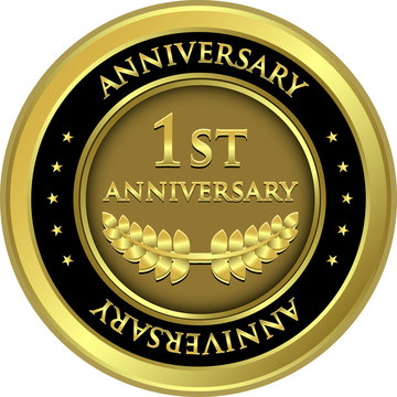 First Anniversary Gold Medal