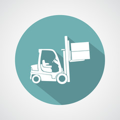 forklift delivery truck   icon