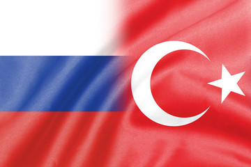 half russia and turkey flag
