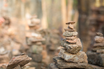 Stones pyramid