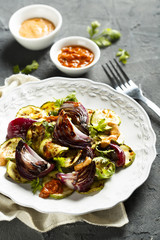 Salad with griled vegetables