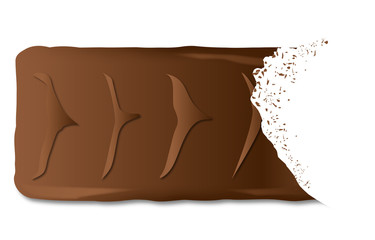 Bitten Chocolate Biscuit Bar