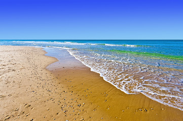 Beach of Mediterranean Sea