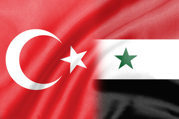 ripple half syria half turkey flag
