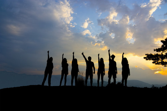 Silhouette,  unity achievement