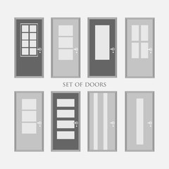 set of doors