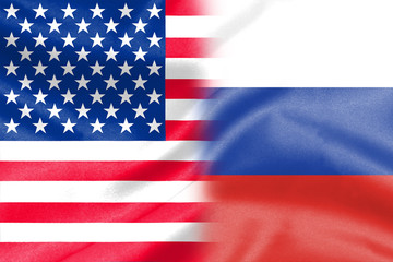 half america half russia flag