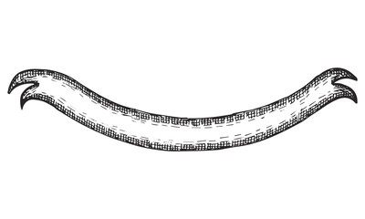 Fototapeta premium ribbon on a white background drawing