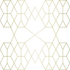 Fototapeta premium golden texture. from geometric patterns on a white background