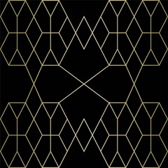 Fototapeta premium gold texture vector geometric patterns on a black background