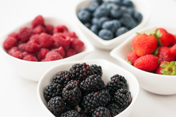 blueberries raspberries strawberries blackberries