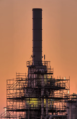 Industrial chimney, Port of Rotterdam
