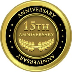 Fifteenth Anniversary Gold Medal