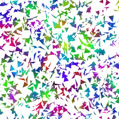 multi color falling triangles background abstract