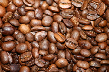 Coffee beans background