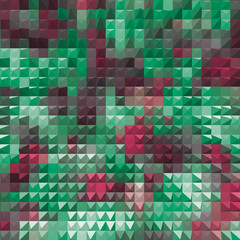 red green mosaic party background abstract pyramids