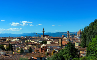 Fototapeta na wymiar cityscape of Florence, italy