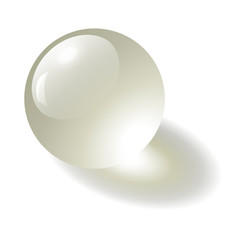 Transparent glass sphere,