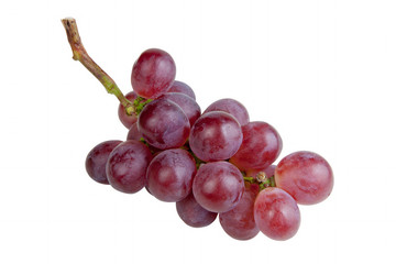 Red grapes isolated