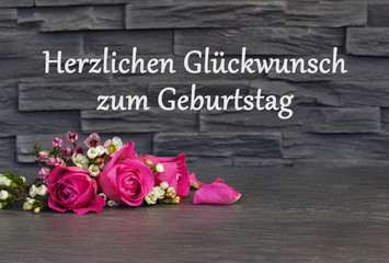 Glückwunsch zum Geburtstag