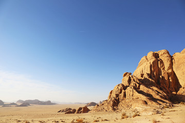 Fototapeta na wymiar Wadi Rum Valley Jordan