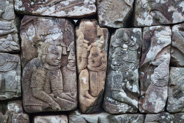 Bayon temple carvings