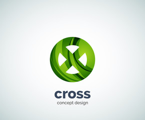 Vector cross logo template
