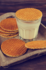 Traditional Dutch waffles