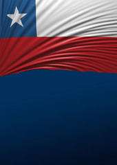 3D Flag Chile, Chilean Flag (Render Art)