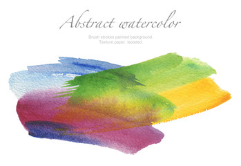 Abstract watercolor brush strokes painted background. Texture pa