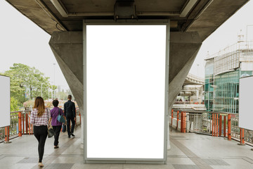 Blank bill board for advertising