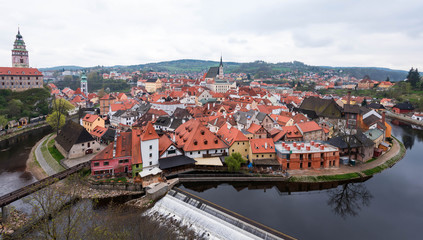 Cityscape of Cesky Krumlov, Czech Republic