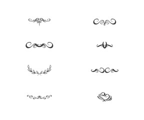 Obraz premium Ornate or floral graphic design wedding set