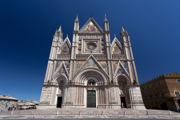 Fototapeta na wymiar Duomo di Orvieto, Cattedrale di Santa Maria Assunta