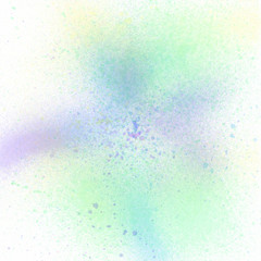 Colorful pastel spray paint on white background