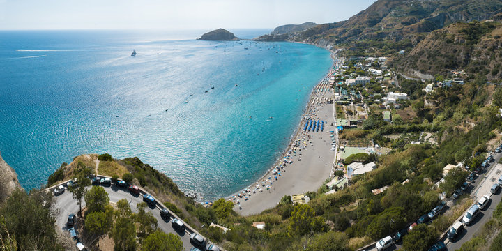 overview of the island of Ischia with santangelo view