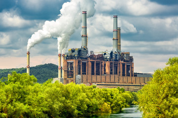 Coal power station in Gorj County, Romania
