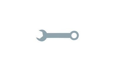 Vector wrench symbol icon on white background